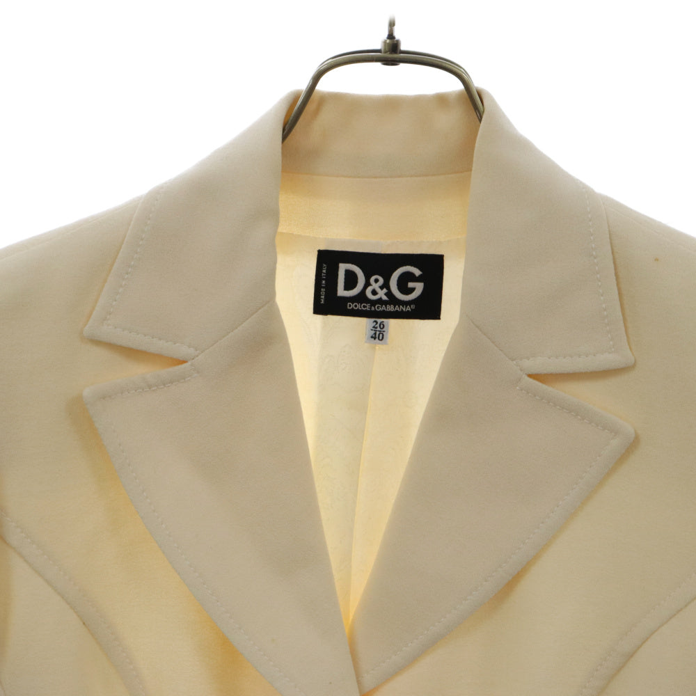 DOLCE & GABBANA(ドルチェアンドガッバーナ) 4B テーラードジャケット ホワイト