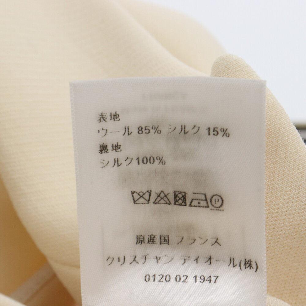 Christian Dior(クリスチャンディオール) Wool Sleeveless Long Coat ウールノースリーブ スリーブレス ワンピース ロングコート アイボリー 911G02A1162