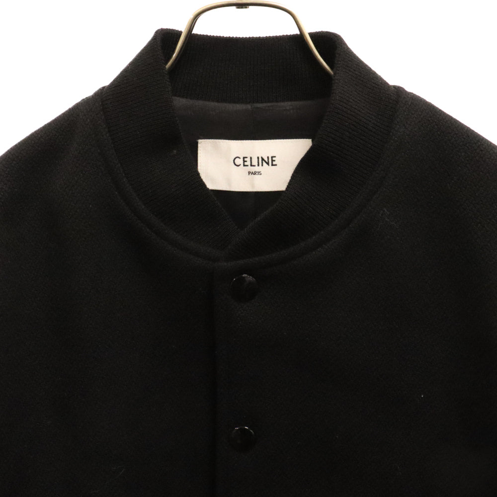 CELINE(セリーヌ) 22AW BOY DOLL TEDDY JACKET IN TEXTURED WOOL ボーイドールテディジャケット ブラック BLACK 2V09M896C
