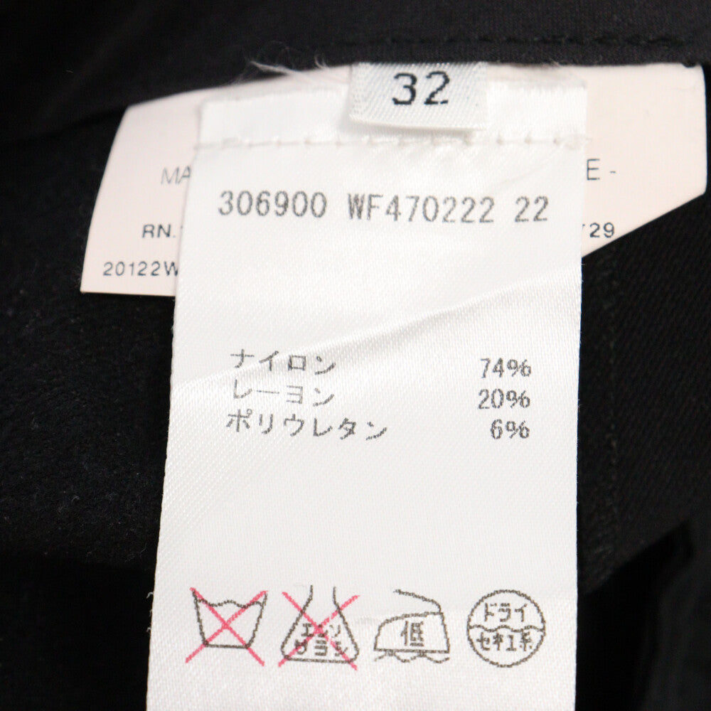 JIL SANDER(ジルサンダー) レーヨン混 ナイロン スラックス パンツ ブラック 306900 WF470222