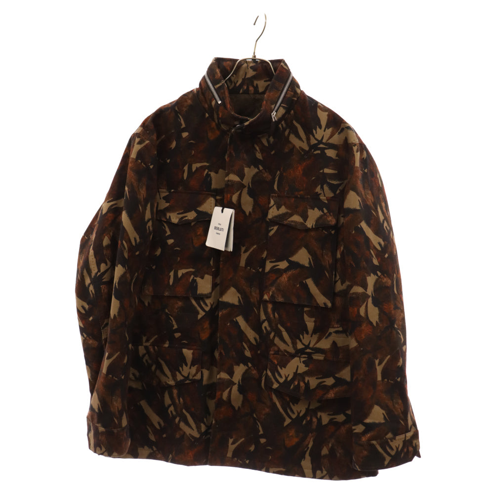 Berluti(ベルルッティ) FIELD JACKET COTT カモフラージュプリント フィールドジャケット ブラウン R230FL39