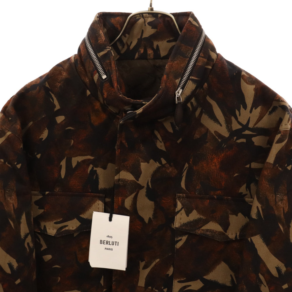 Berluti(ベルルッティ) FIELD JACKET COTT カモフラージュプリント フィールドジャケット ブラウン R230FL39