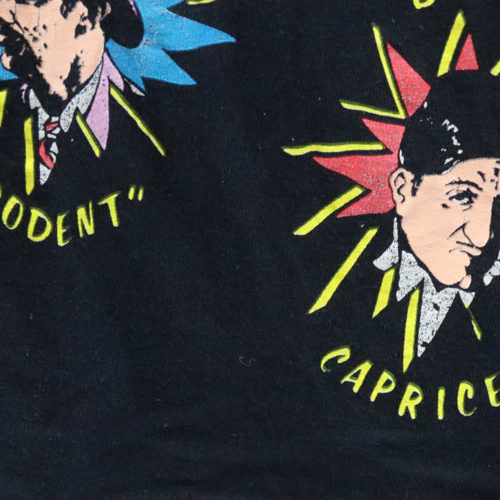 VINTAGE(ヴィンテージ) 80s DICK TRACY ディック トレイシー USA製 anvil アンヴィルタグプリント 半袖 Tシャツ ブラック