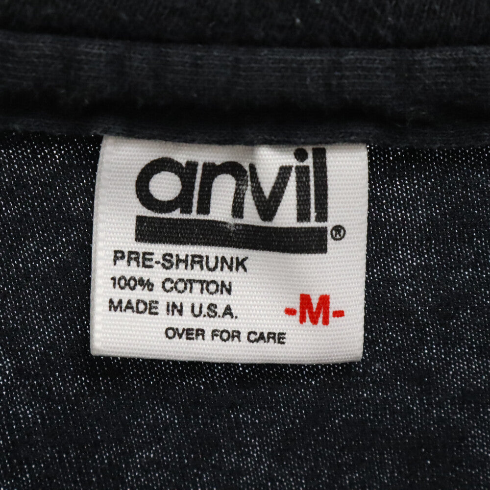 VINTAGE(ヴィンテージ) 80s DICK TRACY ディック トレイシー USA製 anvil アンヴィルタグプリント 半袖 Tシャツ ブラック