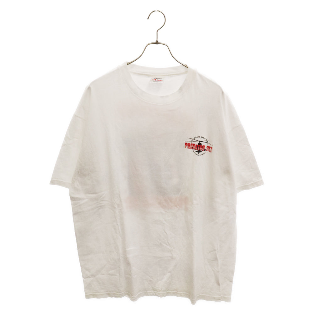 VINTAGE(ヴィンテージ) 90s VINTAGE PREDATOR Stedman byHanes ヴィンテージ プレデター バックプリント 半袖 Tシャツ ステッドマン ヘインズ タグ ホワイト