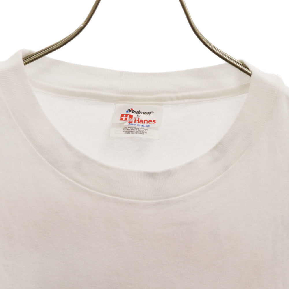 VINTAGE(ヴィンテージ) 90s VINTAGE PREDATOR Stedman byHanes ヴィンテージ プレデター バックプリント 半袖 Tシャツ ステッドマン ヘインズ タグ ホワイト