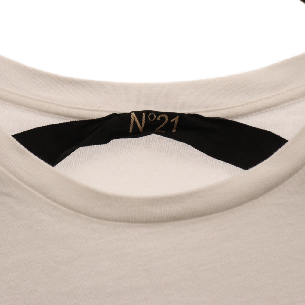 N21 numero ventuno(ヌメロ ヴェントゥーノ) ロゴプリント 半袖Tシャツ ホワイト