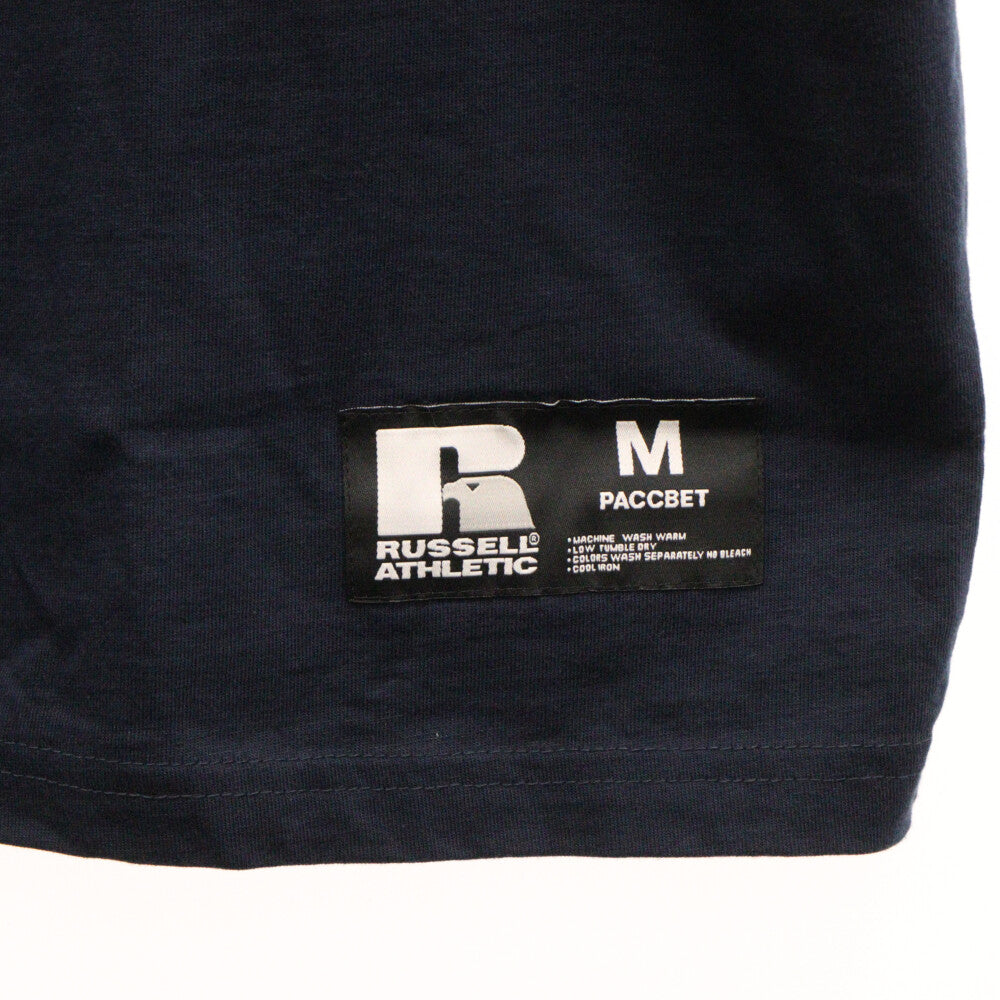 PACCBET(ラスベート) ×Russell Athletic ラッセルアスレティック クルーネック半袖Tシャツ ネイビー