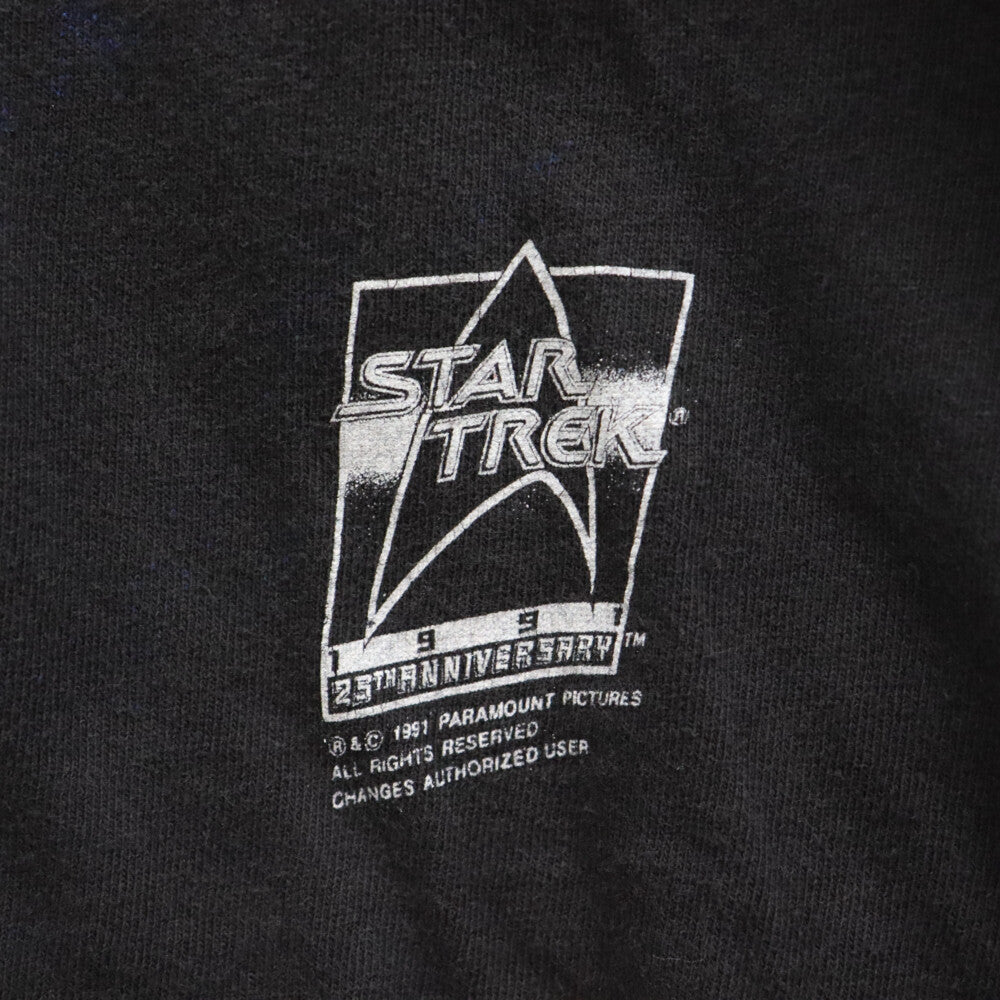 VINTAGE(ヴィンテージ) 90s VINTAGE STAR TREK ヴィンテージ スター トレック 両面 プリント 半袖Tシャツカットソー ブラック