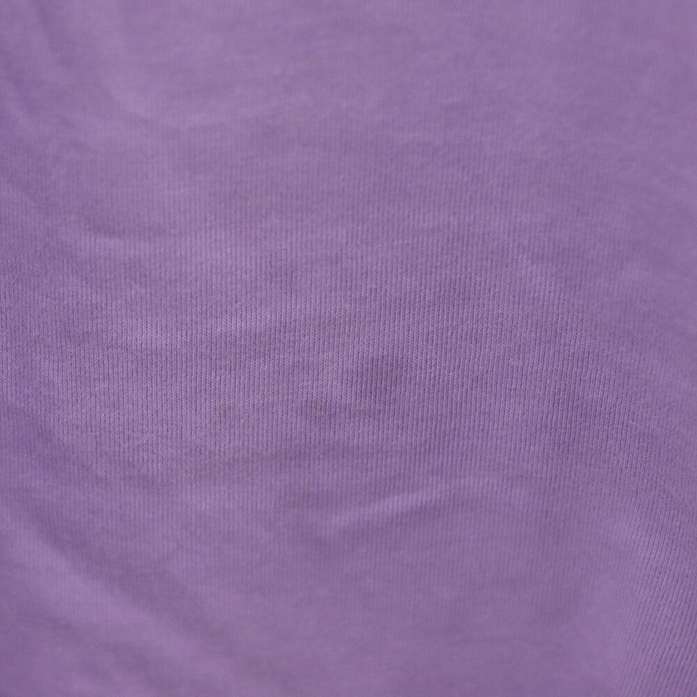 BALENCIAGA(バレンシアガ) 21SS Caps Destroyed Flatground Tee デストロイ加工 ロゴプリント クルーネック 半袖Tシャツ カットソー パープル 651795 TKVB8