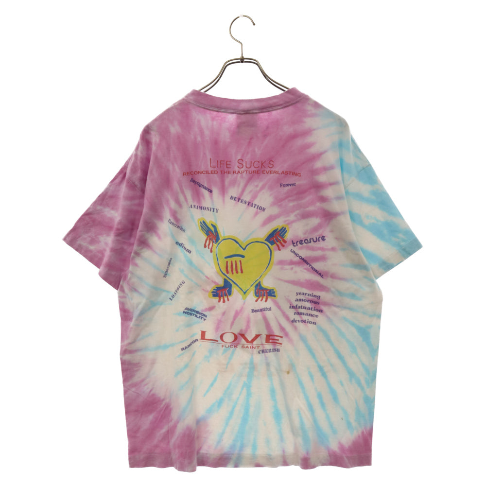SAINT MICHAEL(セントマイケル) 24SS ×LASTMAN DOOR WRLD TDYE ラストマン タイダイプリント半袖Tシャツ カットソー マルチ SM-YS8-0000-C46