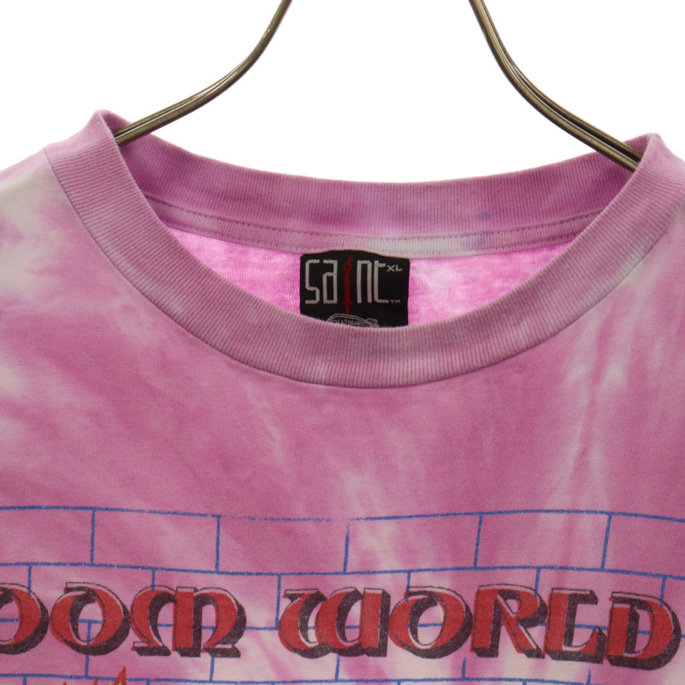 SAINT MICHAEL(セントマイケル) 24SS ×LASTMAN DOOR WRLD TDYE ラストマン タイダイプリント半袖Tシャツ カットソー マルチ SM-YS8-0000-C46
