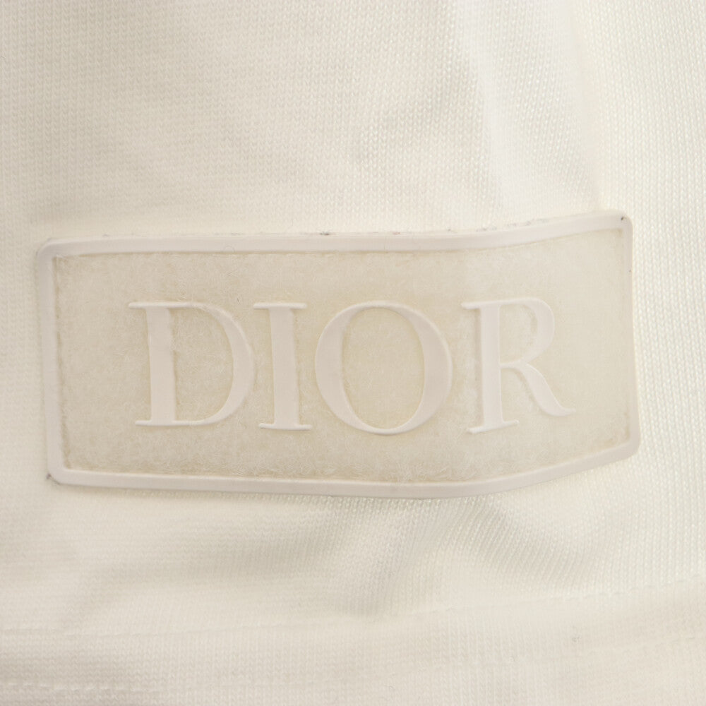 DIOR(ディオール) 20SS アームロゴパッチ クルーネック 半袖Tシャツ カットソー ホワイト 013J615A0554