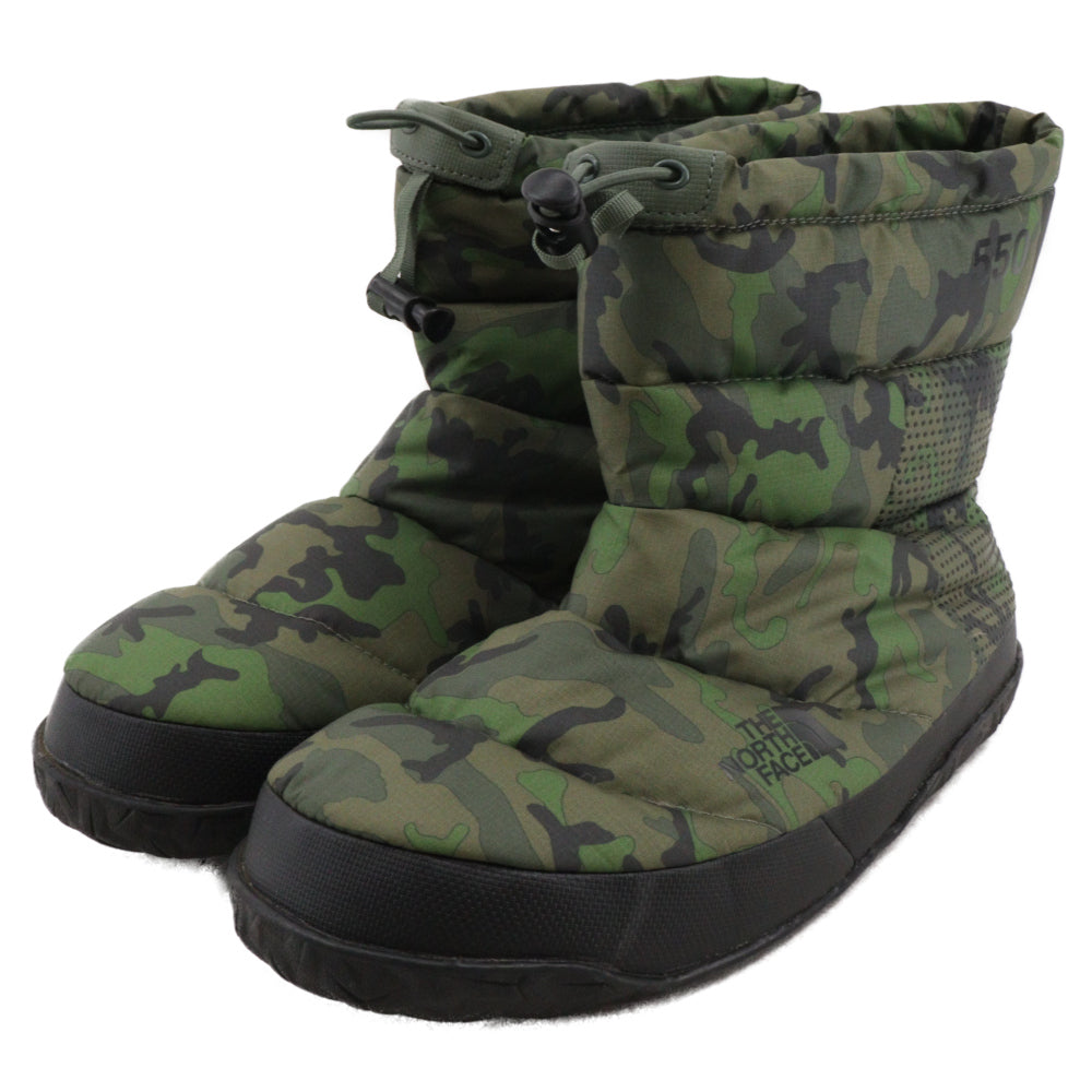 THE NORTH FACE(ザノースフェイス) NUPTSE BOOTIE ヌプシ ブーティー ナイロンダウン ブーツ カーキ NF0A7W4H
