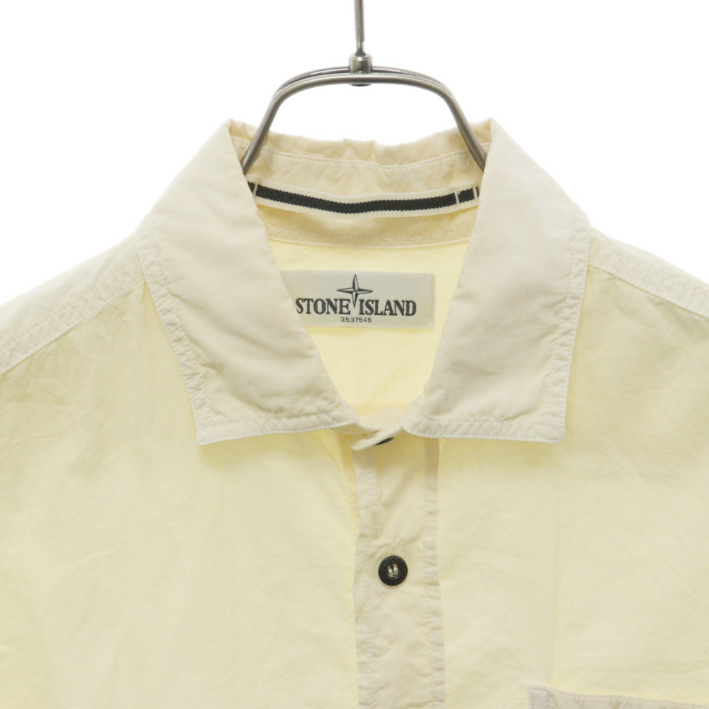 STONE ISLAND(ストーンアイランド) 13SS ポケット付き コットン 長袖シャツ イエロー 58151F102