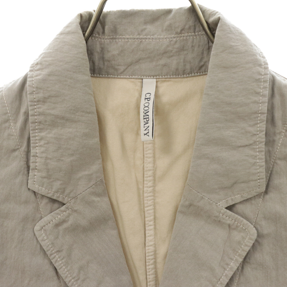 C.P. Company(シーピーカンパニー) Cotton Nylon Mix Blazer 3B ナイロン混 ブレザー テーラードジャケット グレー 14WCPUZ01437
