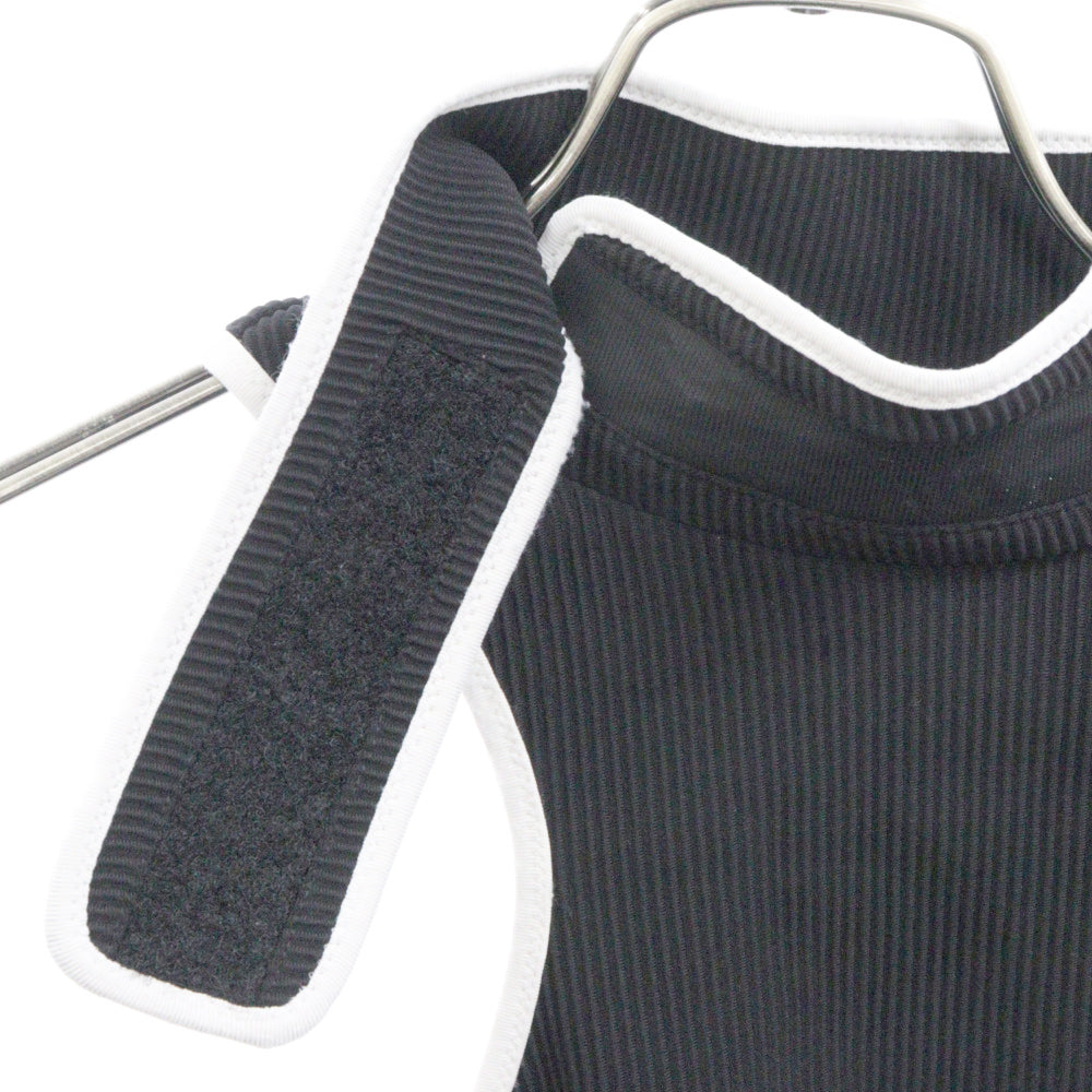 OFF-WHITE(オフホワイト) 18AW CROP TURTLENECK TOP クロップ タートルネック ノースリーブ タンクトップ ブラック レディース OWAD065F18B85065