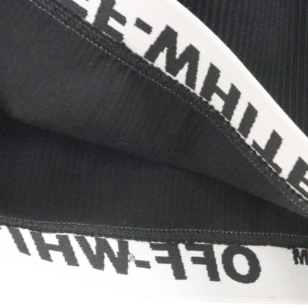 OFF-WHITE(オフホワイト) 18AW CROP TURTLENECK TOP クロップ タートルネック ノースリーブ タンクトップ ブラック レディース OWAD065F18B85065