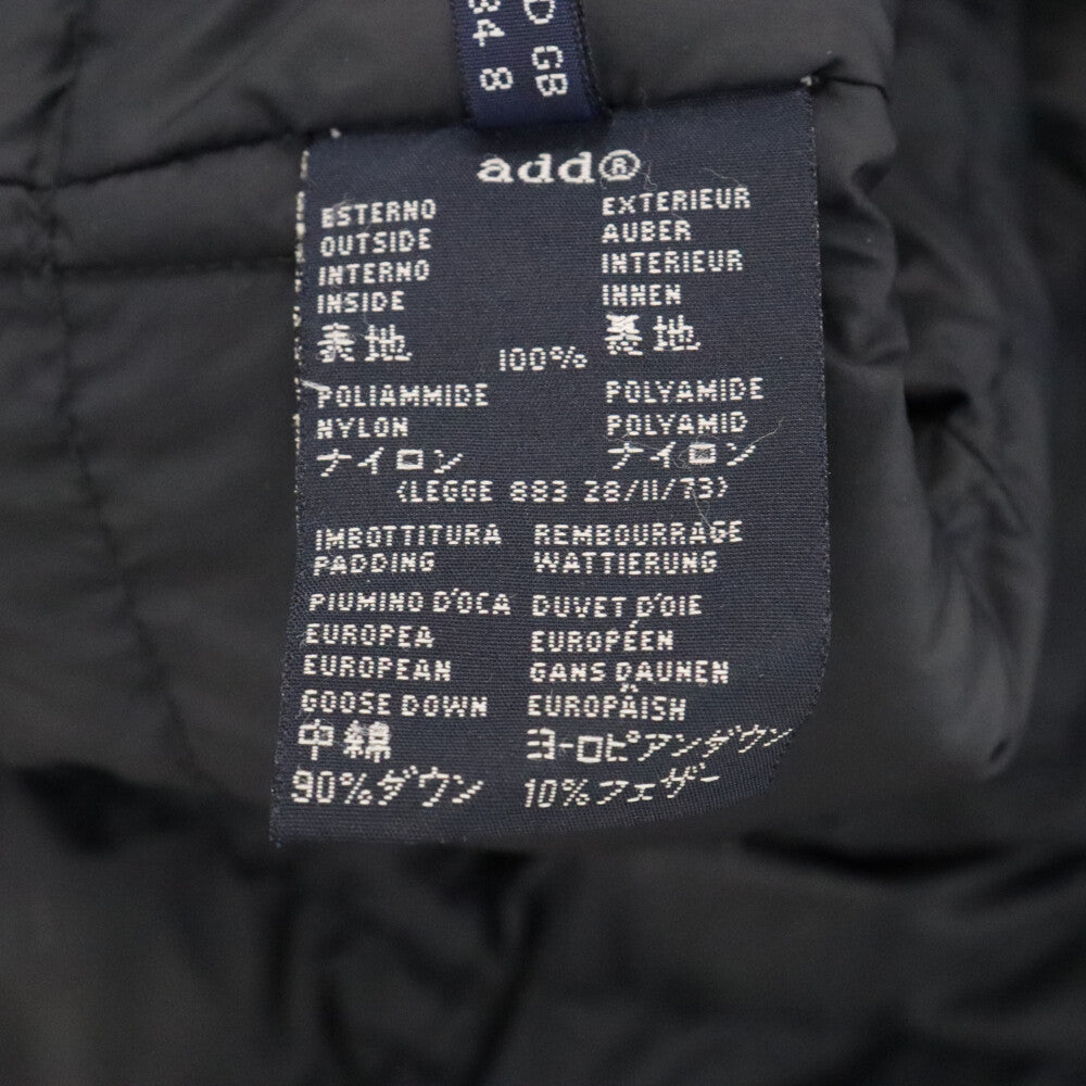 aad(エーエーディー) キルティング ダウンコート ネイビー