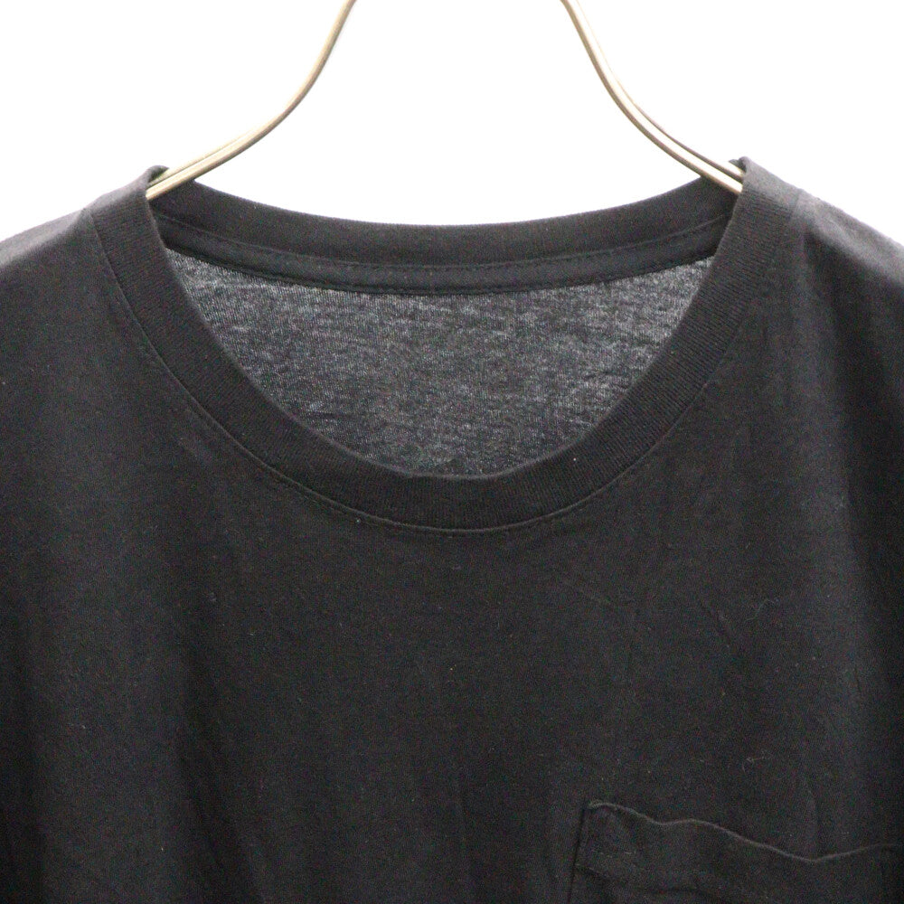 CHROME HEARTS(クロムハーツ) Fuck You L/S Pocket Tee ファックユーバックアーチロゴ ポケット付き クルーネック 長袖Tシャツ カットソー ブラック