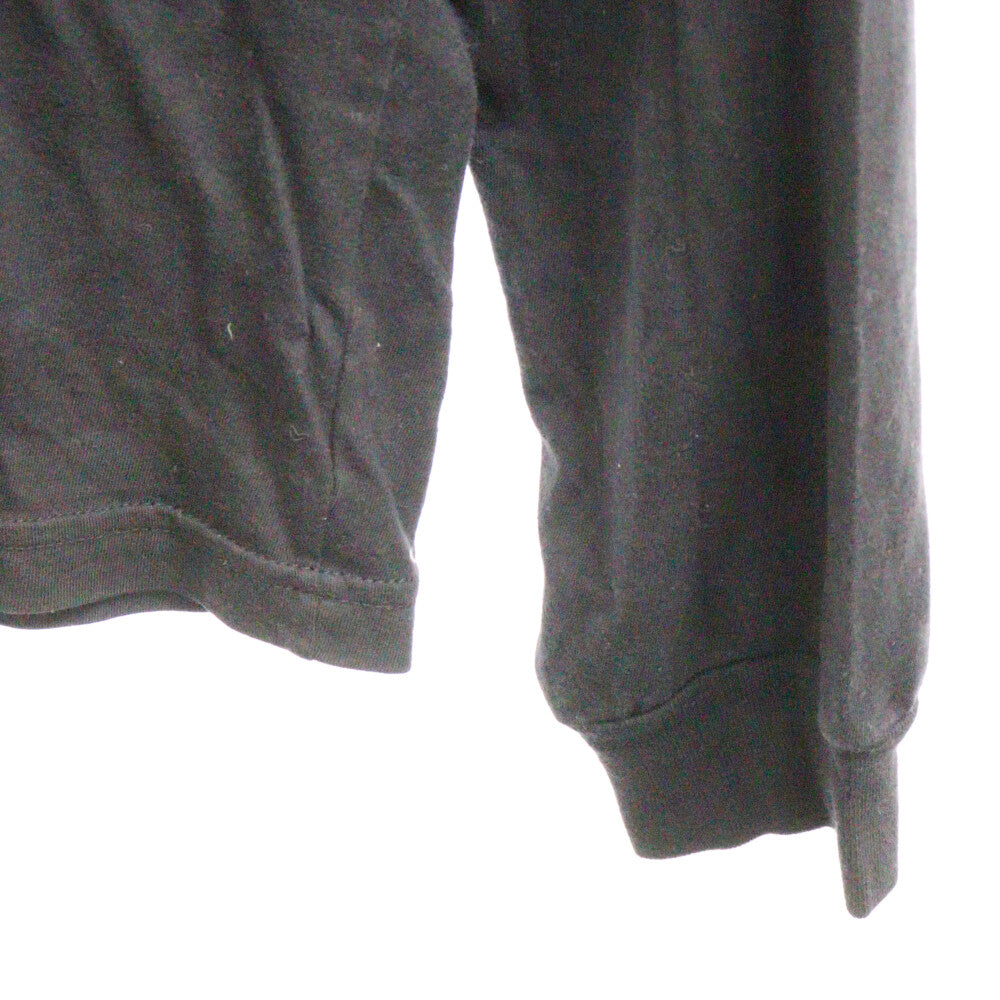 CHROME HEARTS(クロムハーツ) Fuck You L/S Pocket Tee ファックユーバックアーチロゴ ポケット付き クルーネック 長袖Tシャツ カットソー ブラック