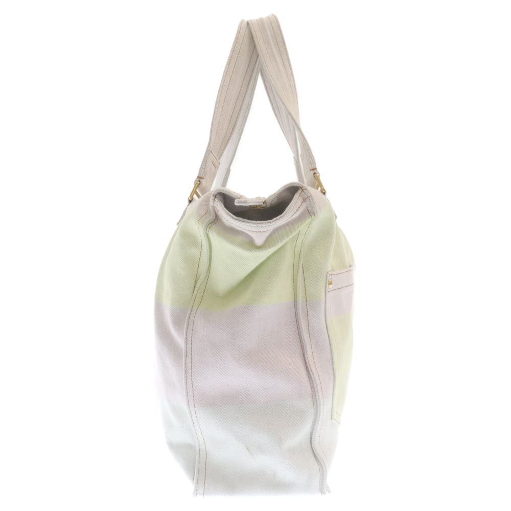 CHANEL(シャネル) 24SS COCO BEACH ココ ビーチ デニム トートバッグ ピンク/アイボリー AS4719 ランダムシリアル