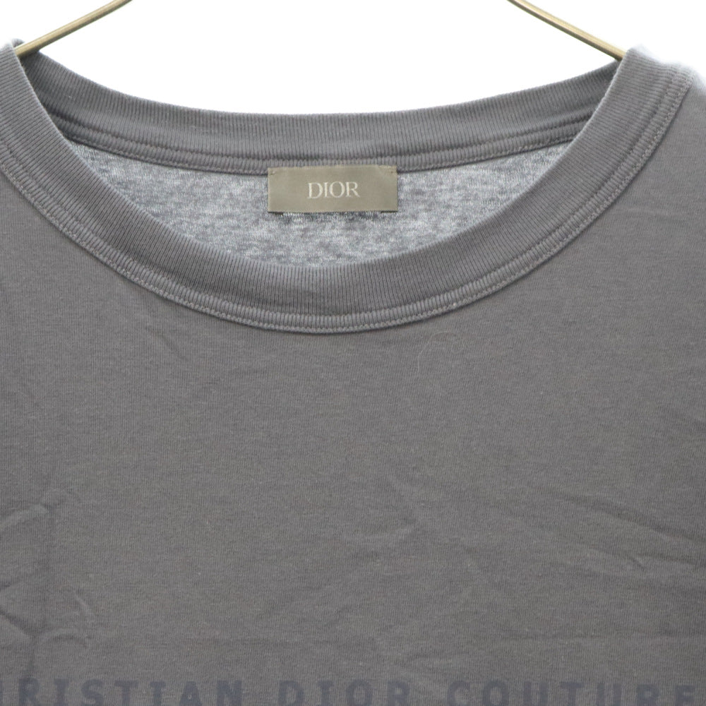 DIOR(ディオール) 24SS チャームロゴ 半袖Tシャツ カットソー ネイビー 493J642A0817