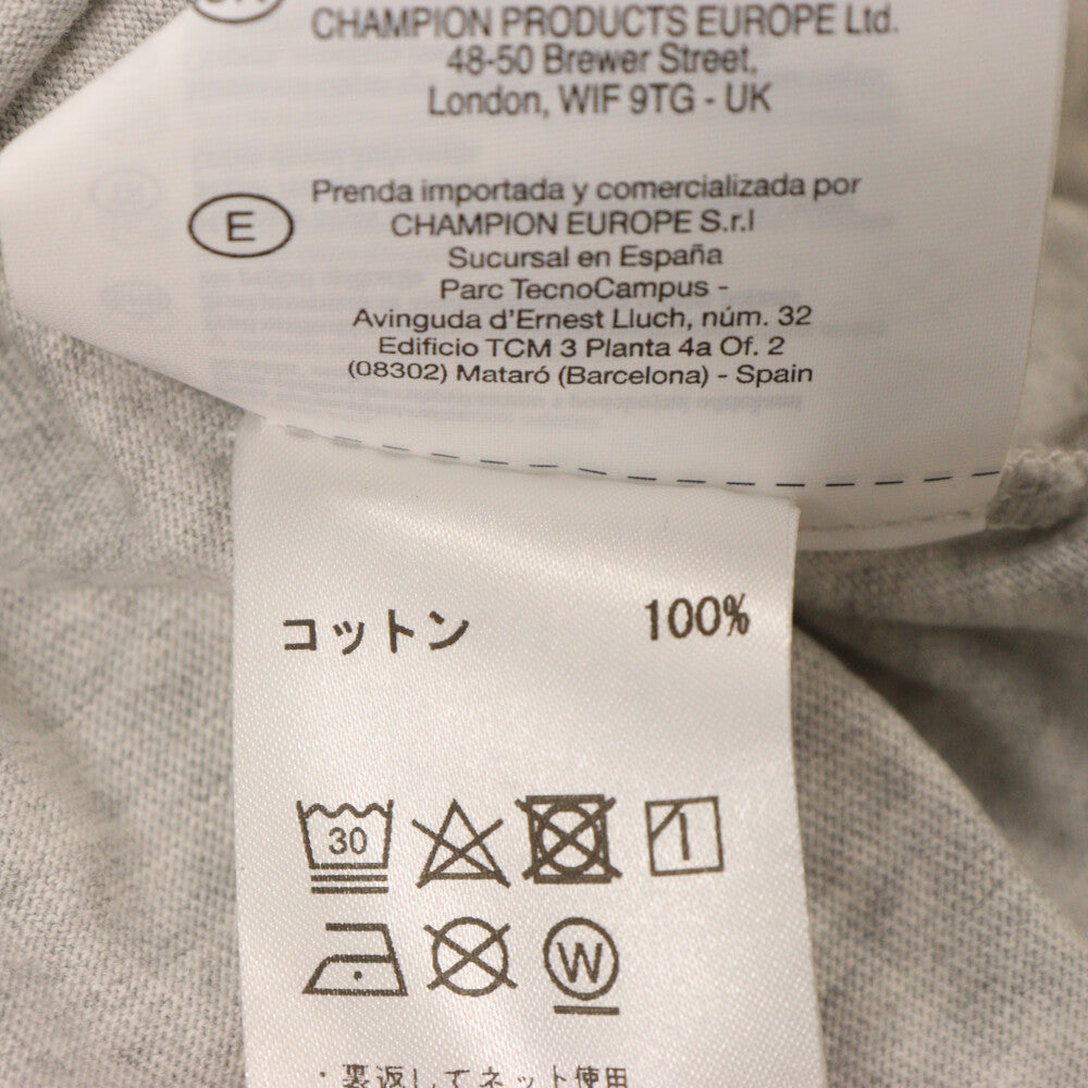 CHAMPION(チャンピオン) ×paperboy × BEAMS 別注 ペーパーボーイ ビームス クルーネック半袖Tシャツ グレー