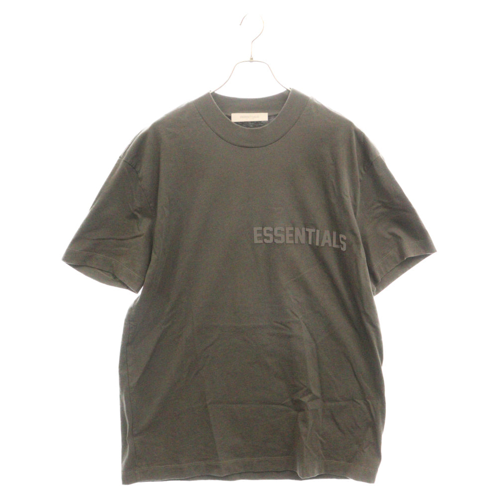 FOG Essentials(エフオージー エッセンシャルズ) フロント ラバーロゴ 半袖Tシャツ ダークブラウン