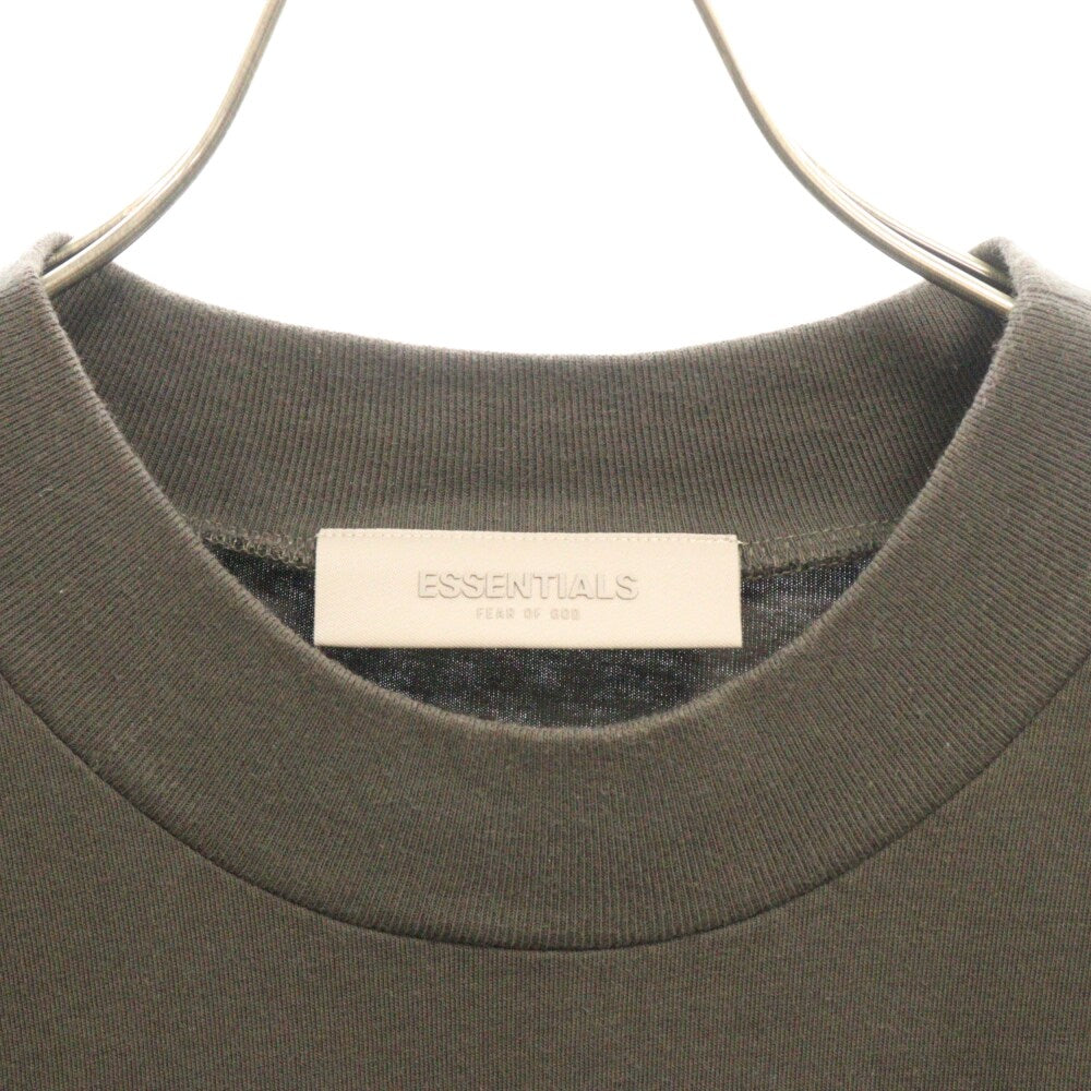 FOG Essentials(エフオージー エッセンシャルズ) フロント ラバーロゴ 半袖Tシャツ ダークブラウン