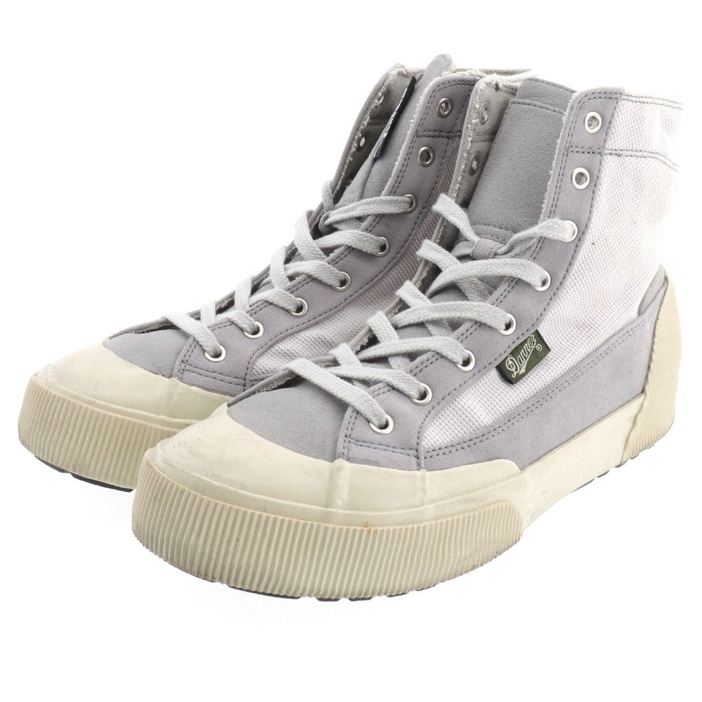 DANNER(ダナー) レースアップ キャンバス ハイカットスニーカー グレー US7 D-7014