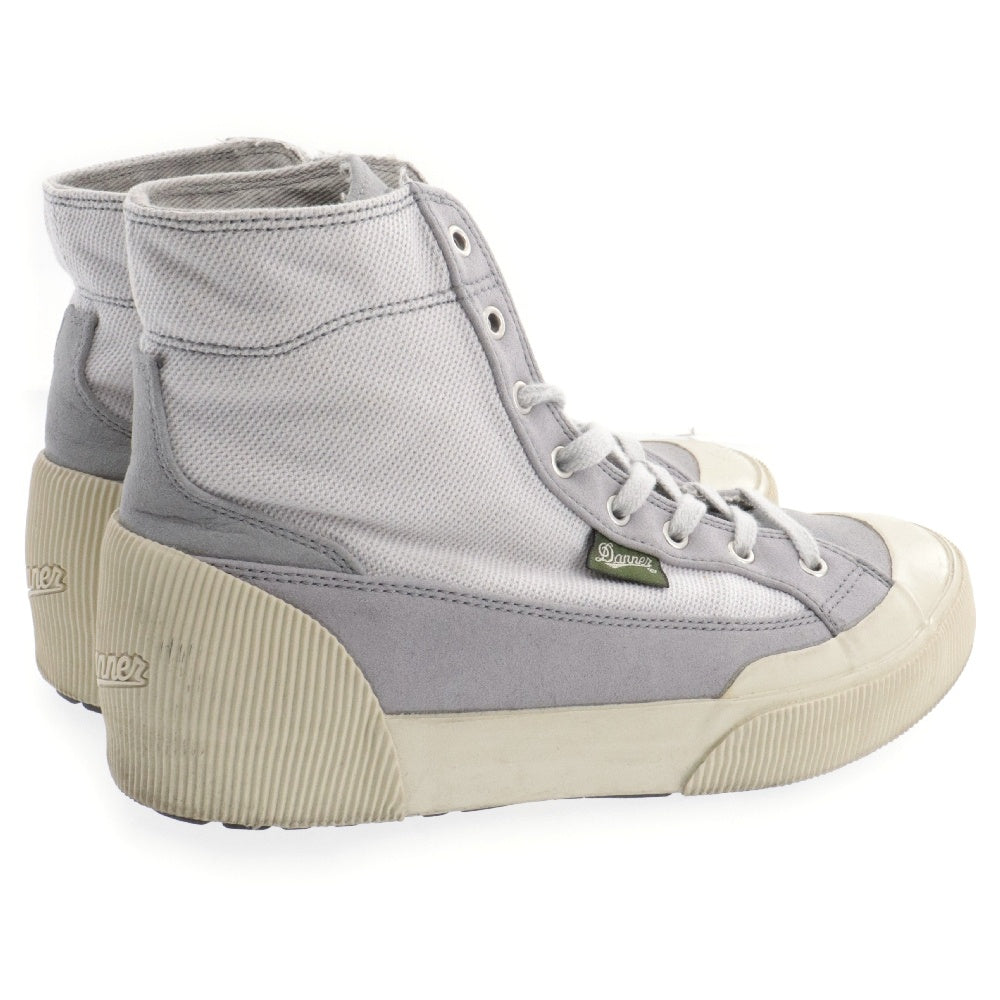 DANNER(ダナー) レースアップ キャンバス ハイカットスニーカー グレー US7 D-7014
