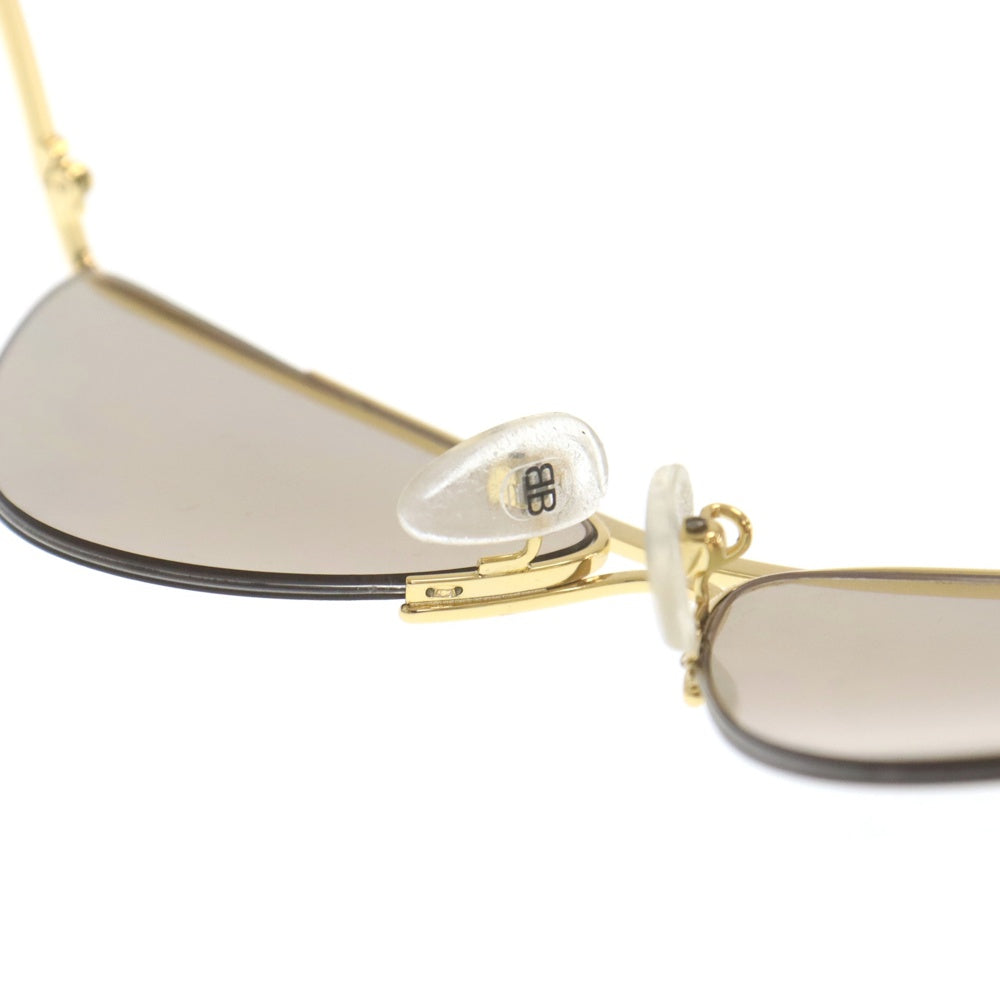 BALENCIAGA(バレンシアガ) ニューメタル キャットアイ フレーム サングラス メガネ アイウェア 眼鏡 ゴールド BB0093S-004
