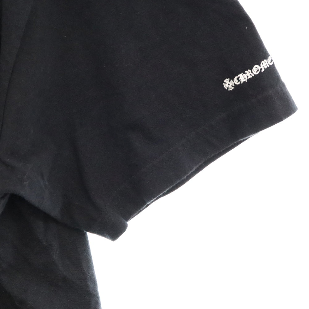 CHROME HEARTS(クロムハーツ) CH T-SHRT 1 ネックロゴプリント クルーネック半袖Tシャツ ブラック