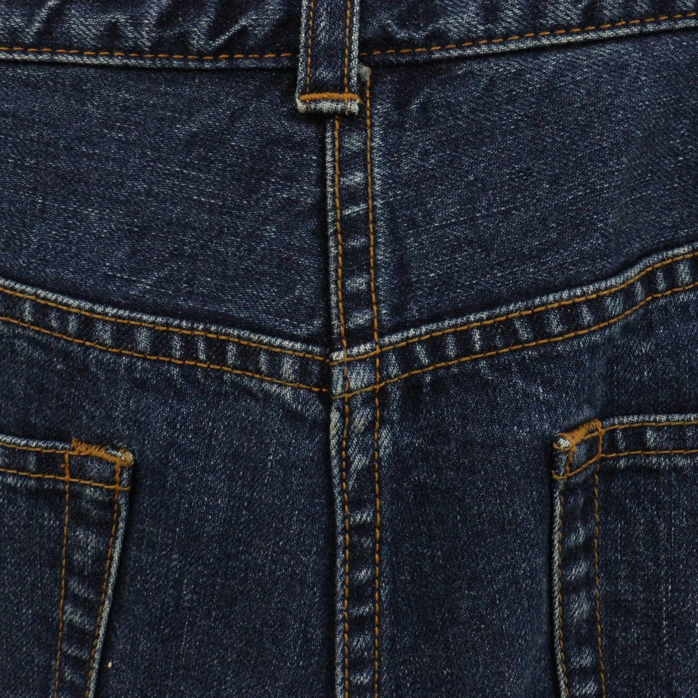 Sacai(サカイ) 22SS ナイロンドッキング デニム ロングスカート インディゴブルー/カーキ 22-05965 レディース