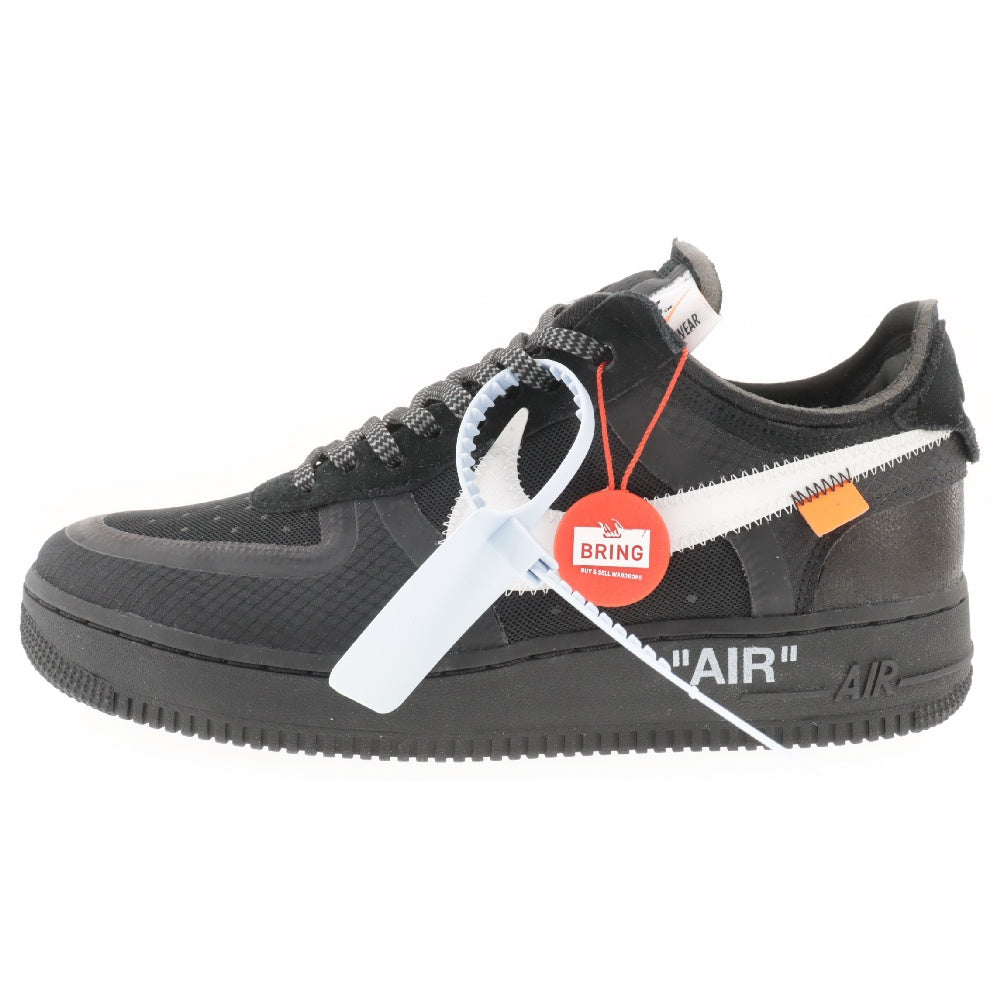 NIKE(ナイキ) ×OFF-WHIT THE 10 AIR FORCE 1 LOW オフホワイト ザテン エアフォースワン ローカットスニーカー ブラック US8.5/26.5cm AO4606-001