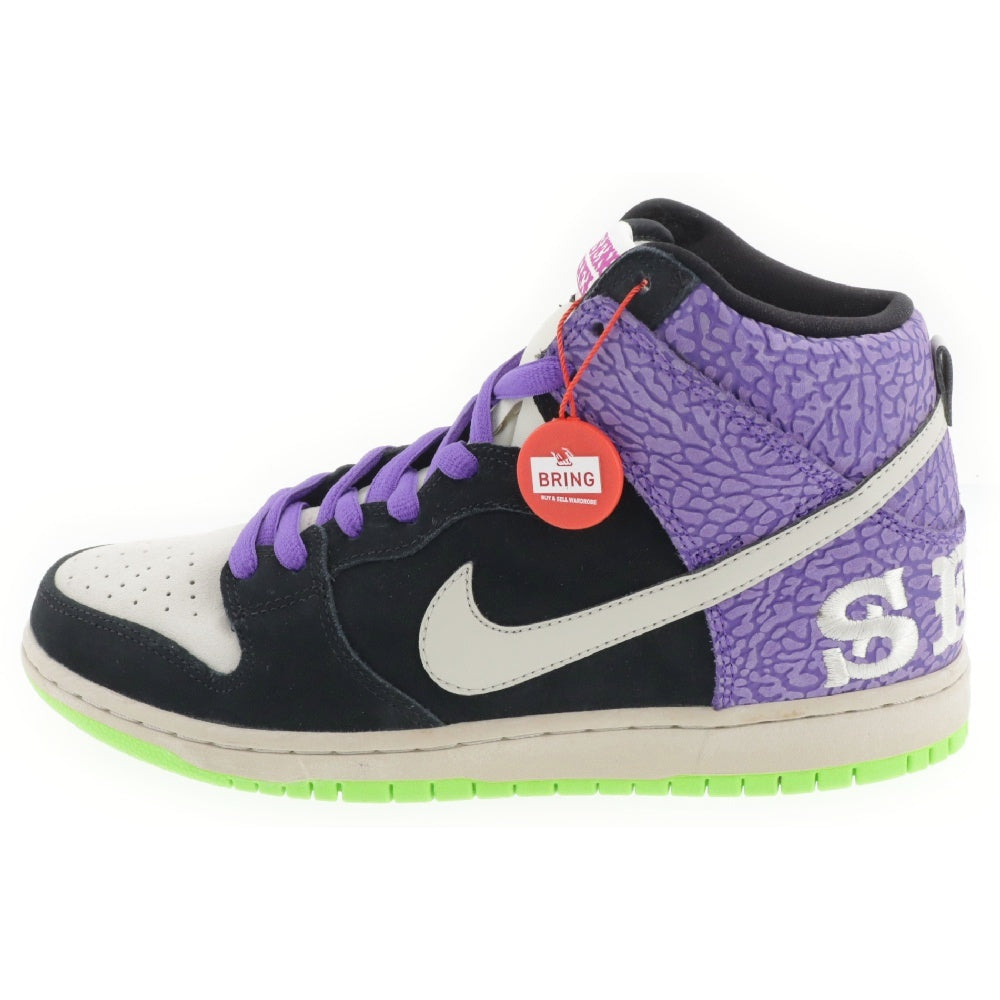 NIKE SB(ナイキエスビー) DUNK HIGH PREMIUM SH Send Help 2 ダンク プレミアム エス エイチ センド ヘルプ ハイカットスニーカー ブラック/パープル US10.5/28.5cm 616752-016