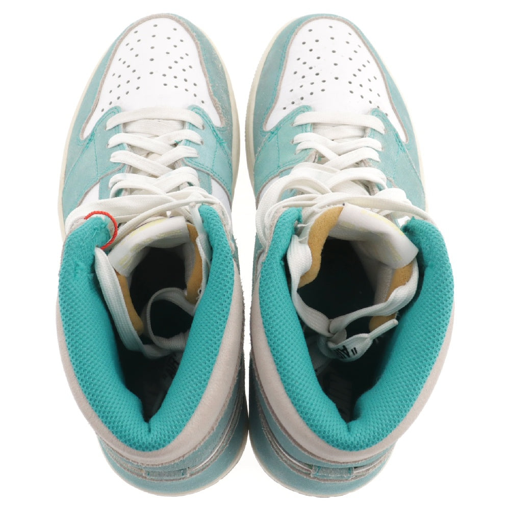 NIKE(ナイキ) AIR JORDAN 1 RETRO HIGH OG TURBO GREEN エアジョーダン1 ターボグリーン ハイカットスニーカー ライトブルー/ホワイト US8/26cm 555088-311