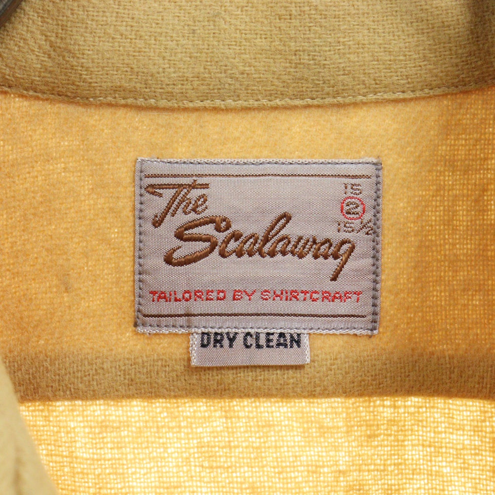 VINTAGE(ヴィンテージ) 40S VINTAGE ヴィンテージ Scalawag 斜めチェーンジップウールシャツ 長袖シャツ イエロー