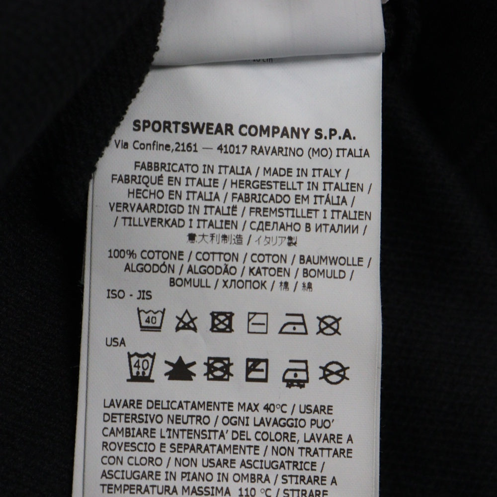 STONE ISLAND(ストーンアイランド) 24SSS GHOST PIECES T-SHIRT ゴーストピーシス ロゴプリント 半袖Tシャツ カットソー ブラック 8015222F3