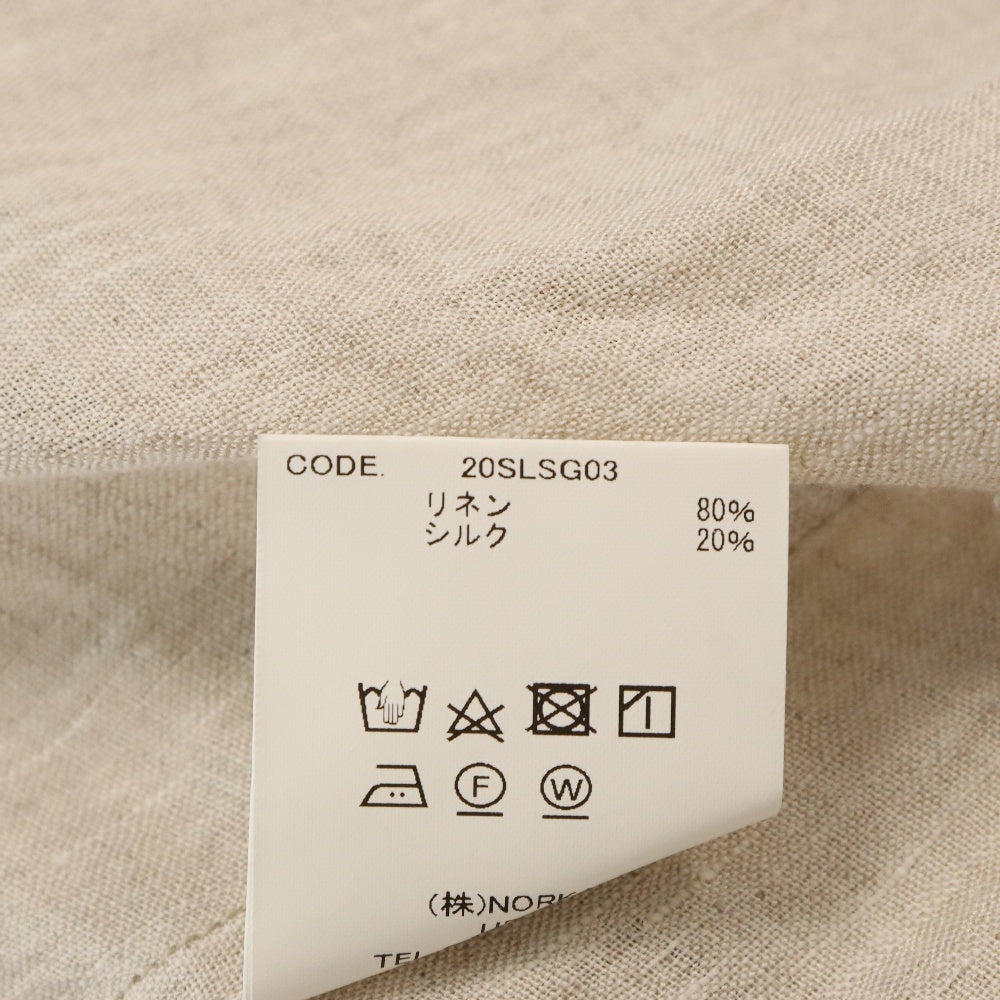 URU(ウル) LINEN SILK GAUZE PULLOVER リネンシルクガーゼ プルオーバー 長袖シャツ アイボリー 20SLSG03