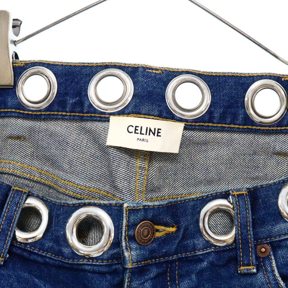 CELINE(セリーヌ) 22SS Flared Surf Pants フレア サーフ ジーンズ デニムパンツ インディゴブルー 2N660365M