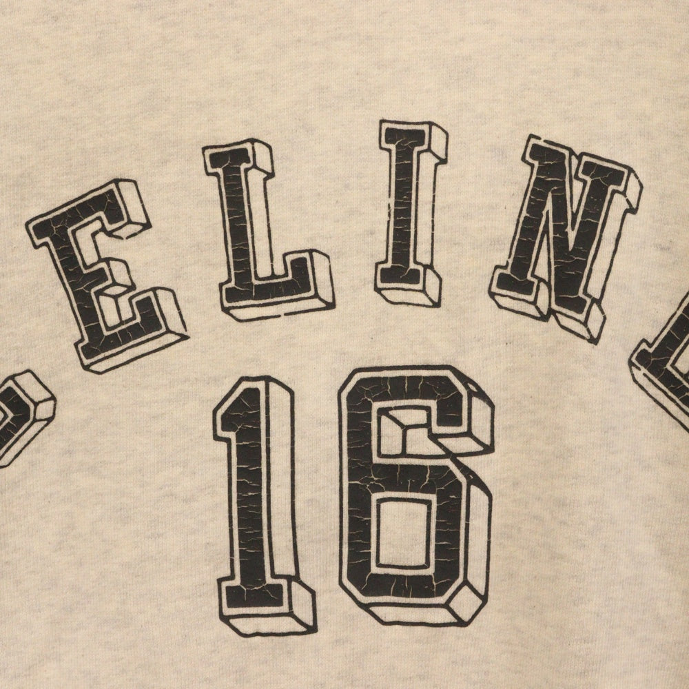 CELINE(セリーヌ) 16 ルーズロゴプリント スウェット プルオーバーパーカー グレー 2Y89F765N
