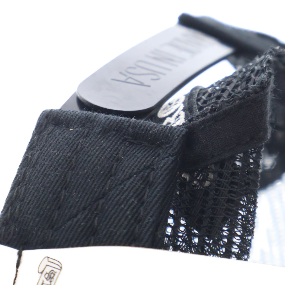 CHROME HEARTS(クロムハーツ) TRUCKER CAP トラッカーキャップ セメタリークロス刺繍クロスボール付メッシュキャップ 帽子 ブラック/シルバー