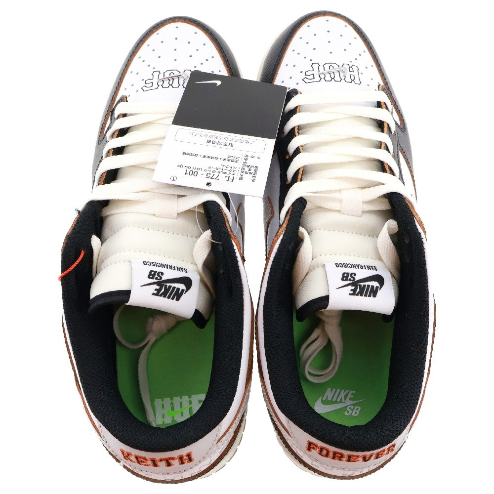 NIKE SB(ナイキエスビー) ×HUF DUNK LOW OG QS San Francisco ハフ ダンク サンフランシスコ ローカットスニーカー ブラック/ホワイト US9/27cm FD8775‐001