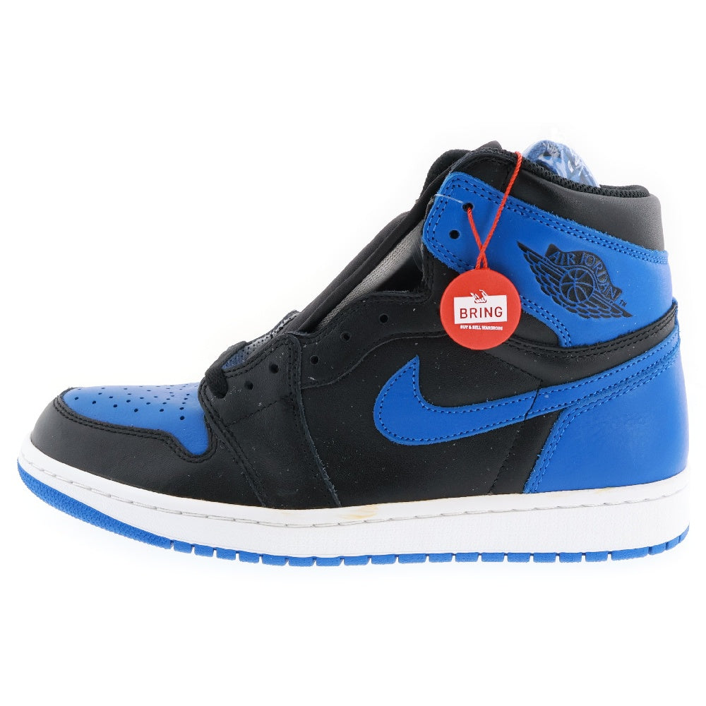 NIKE(ナイキ) AIR JORDAN 1 RETRO HIGH OG ROYAL エア ジョーダン 1 ハイ ロイヤル 2017 ハイカットスニーカーブラック/ブルー US9/27cm 555088-007