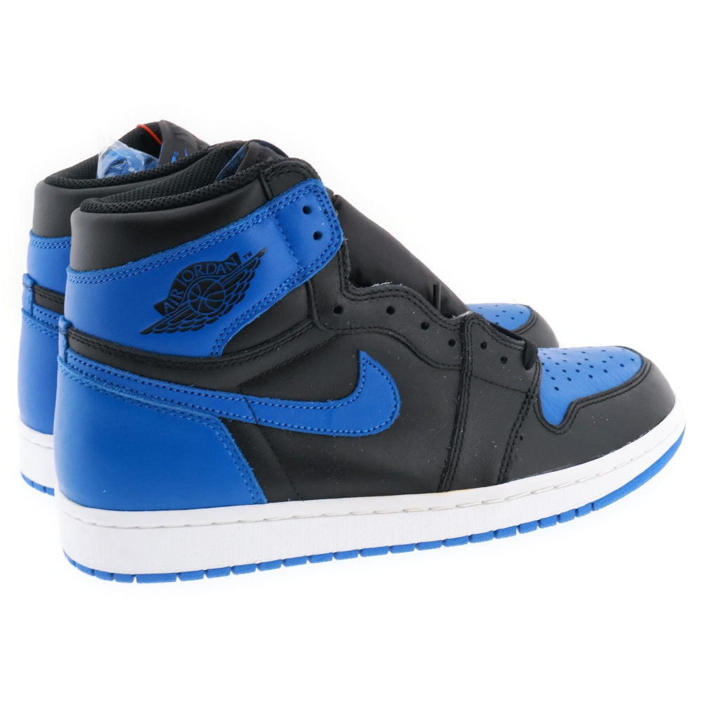 NIKE(ナイキ) AIR JORDAN 1 RETRO HIGH OG ROYAL エア ジョーダン 1 ハイ ロイヤル 2017 ハイカットスニーカーブラック/ブルー US9/27cm 555088-007