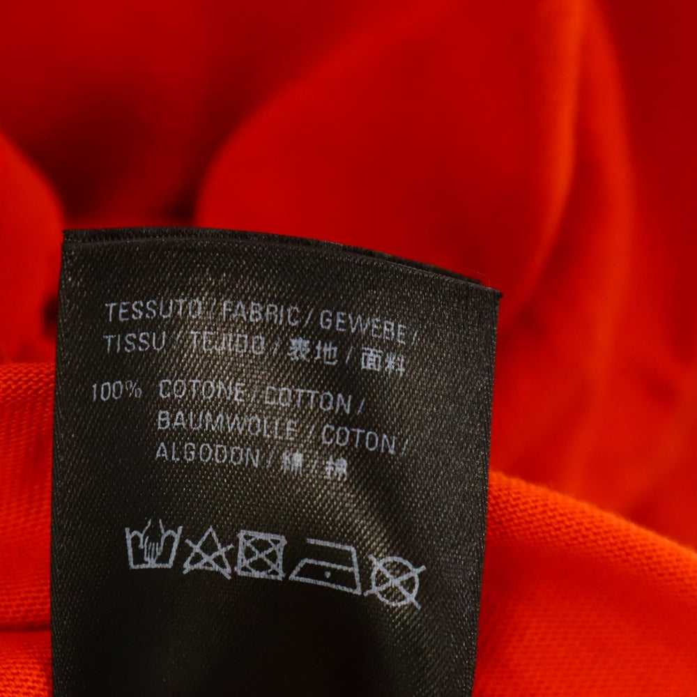 BALENCIAGA(バレンシアガ) 20AW Blurry L/S Tee デストロイ加工 長袖Tシャツ レッド 641667 TJV92