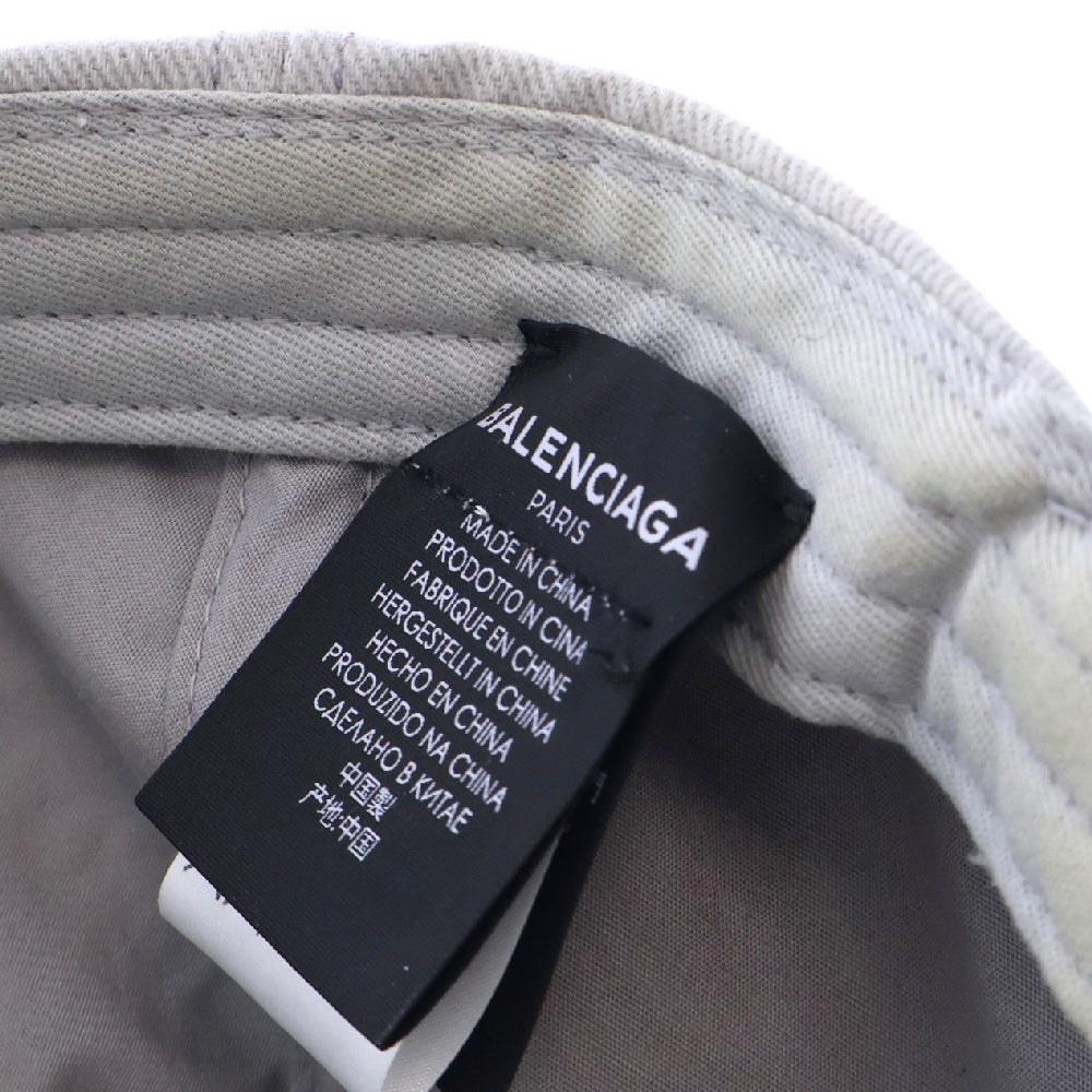 BALENCIAGA(バレンシアガ) P E18 CAP コットンキャップ グレー/ブラック 506243