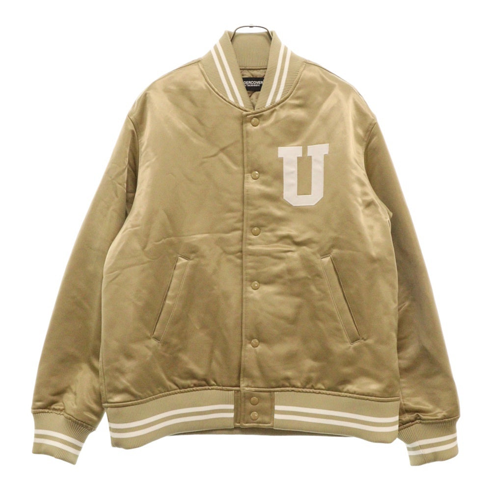 UNDERCOVER(アンダーカバー) 23AW U KEEP THE SUN BRAIN バックスカルプリントナイロンボンバージャケット ブルゾン ベージュ UC2C4210